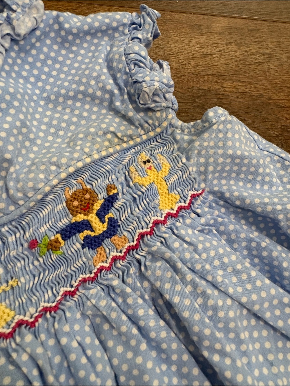 Stitchy Fish 12M Beauty & The Beast Smocked Bubble Romper - Picture 2 of 7